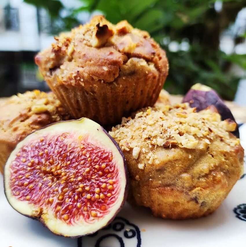 Fig Coffee & Hazelnut Muffins