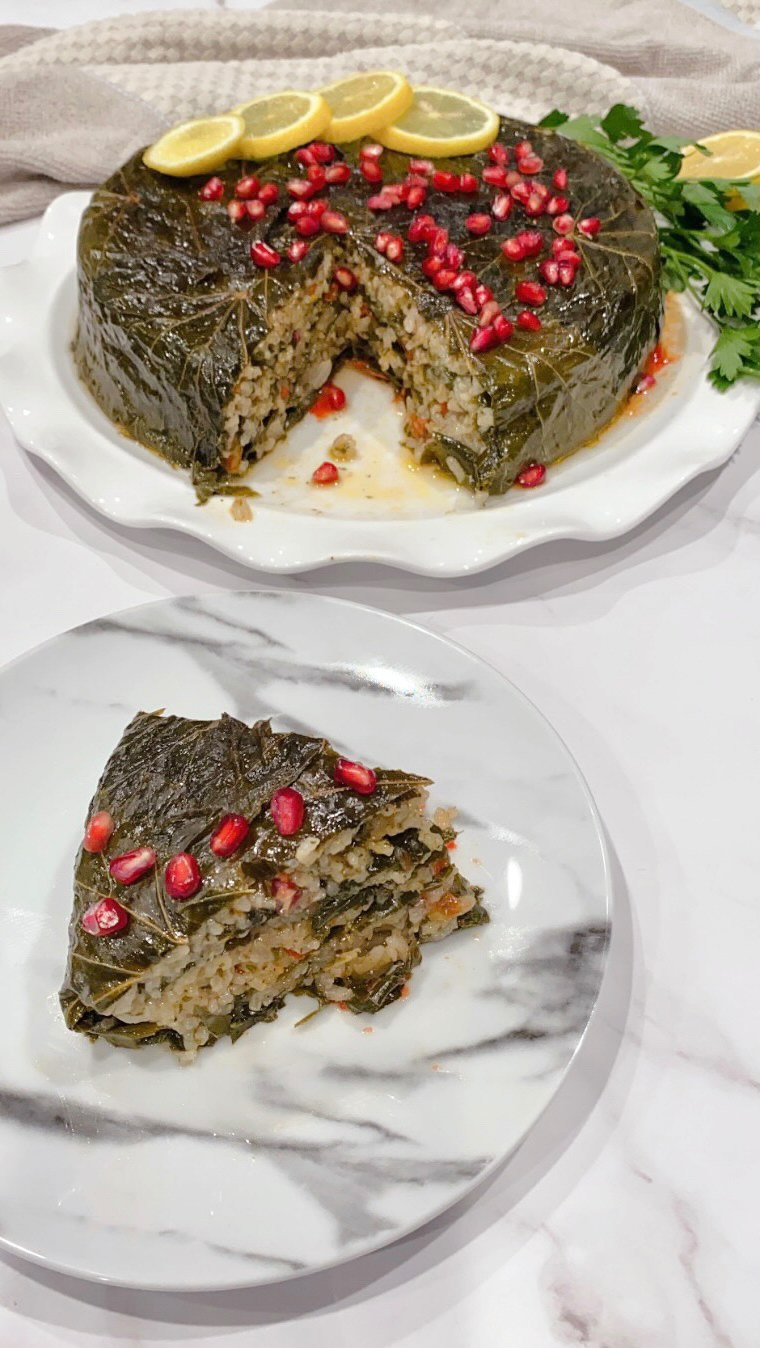 Layered Stuff Grape Leaves