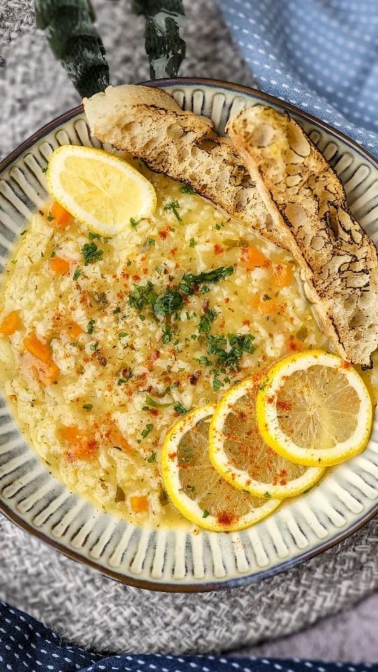 Lemon Rice Soup