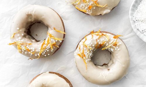 Maple Glazed Baked Donuts