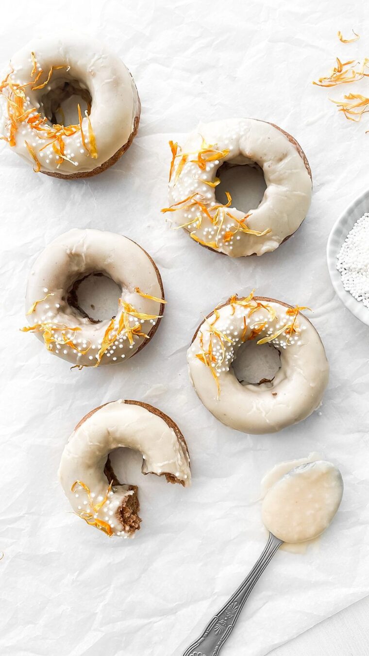 Maple Glazed Baked Donuts