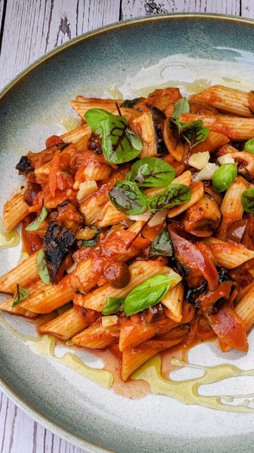 Penne melanzane pasta