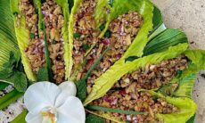 Savory Thai Turkey Wraps With Roasted Peanuts