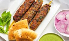 Spicy Chicken Seekh Kebabs