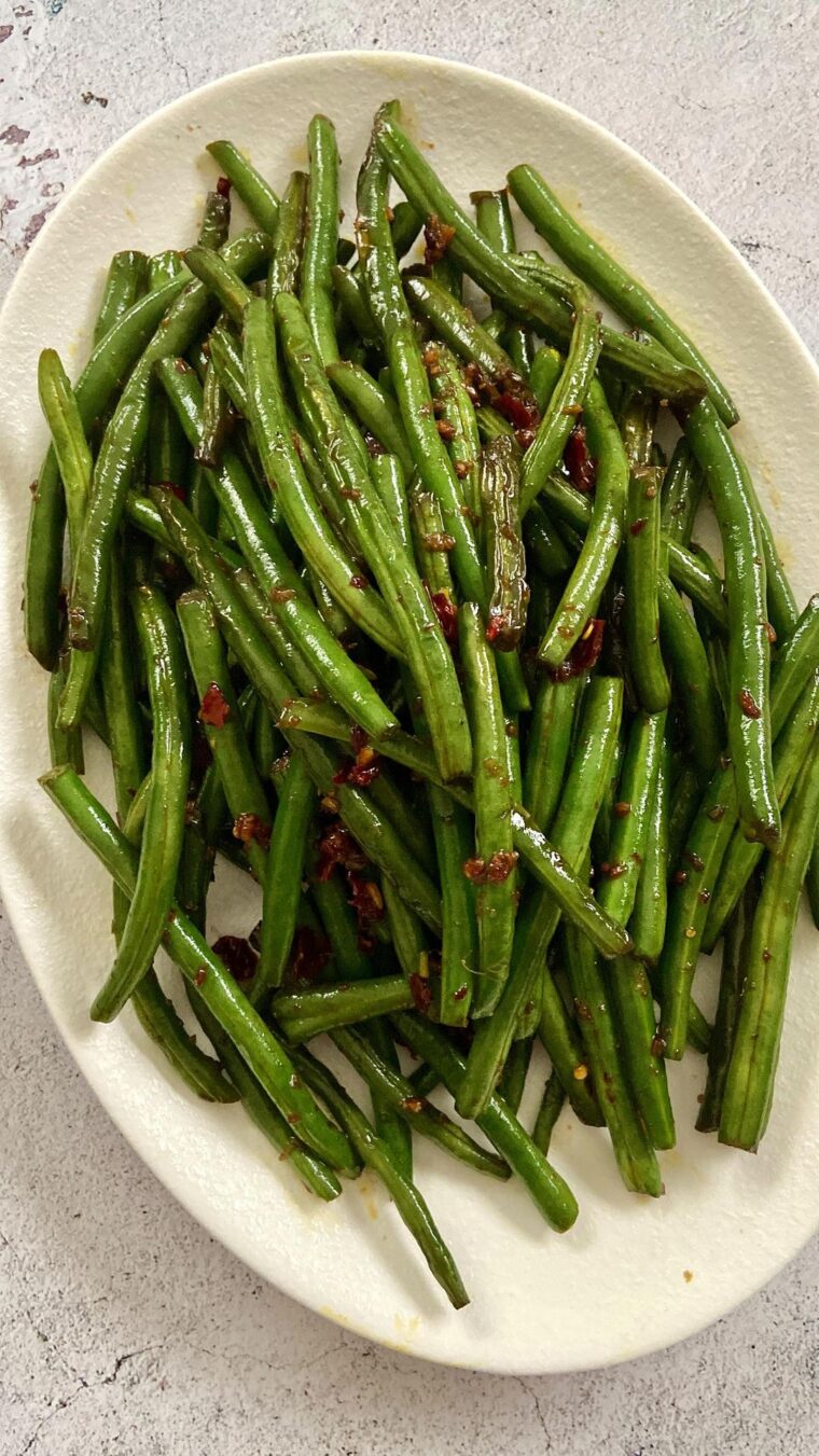 Spicy Garlic Green Beans