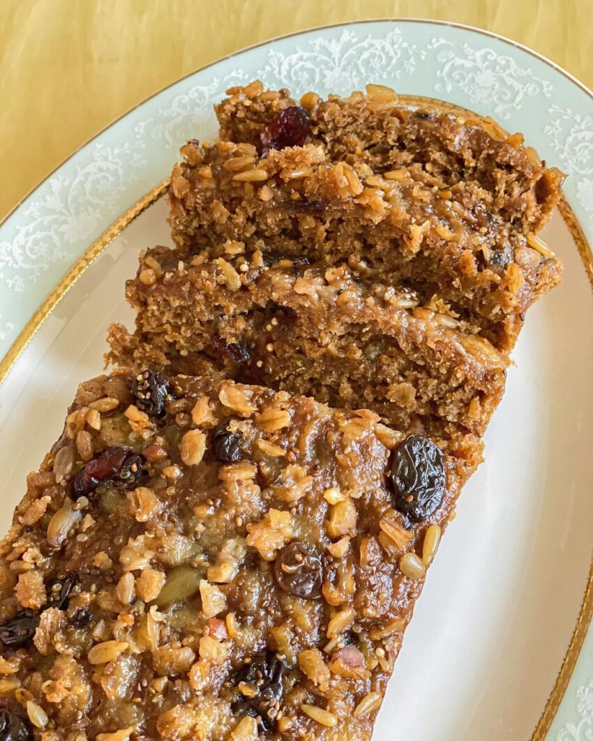 Steamed Granola Banana Bread