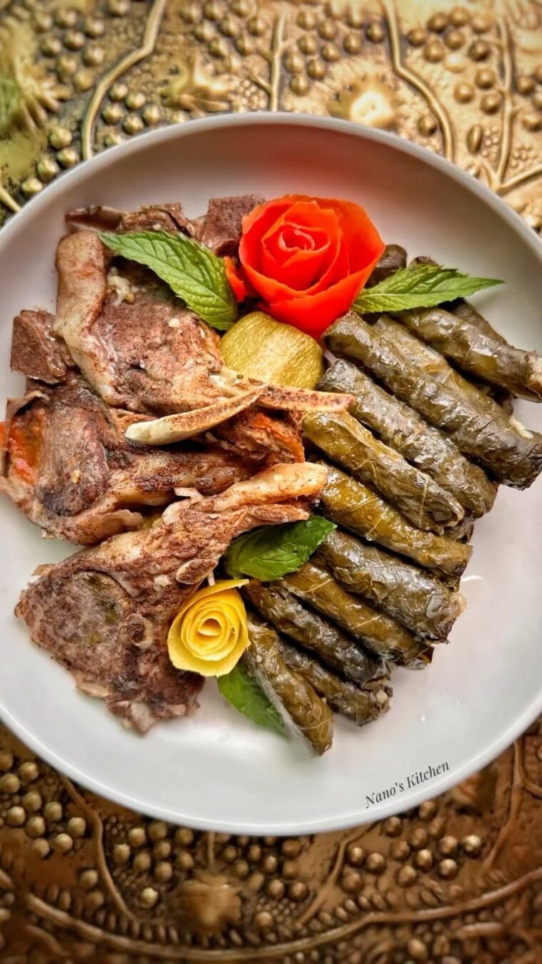 Stuffed Grape Leaves With Meat