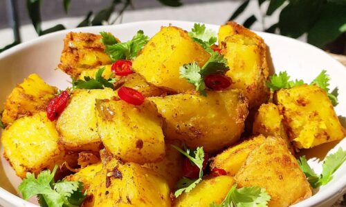 Thai Yellow Curry Baked Potatoes