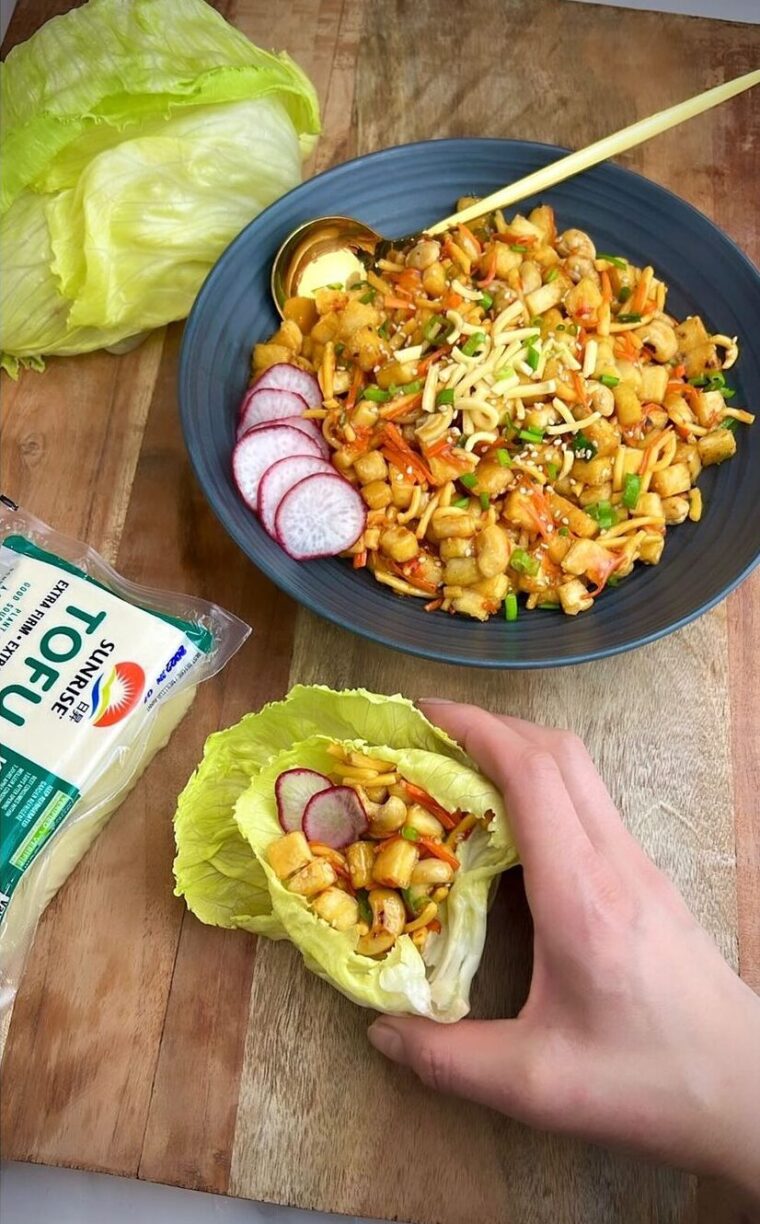 Tofu Lettuce Wrap