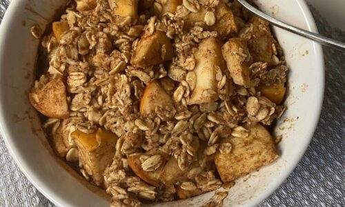 Vegan Apple Pie Baked Oats
