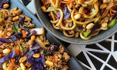 Vegetable Hokkien Noodle Stir Fry & Vegetable Fried Rice