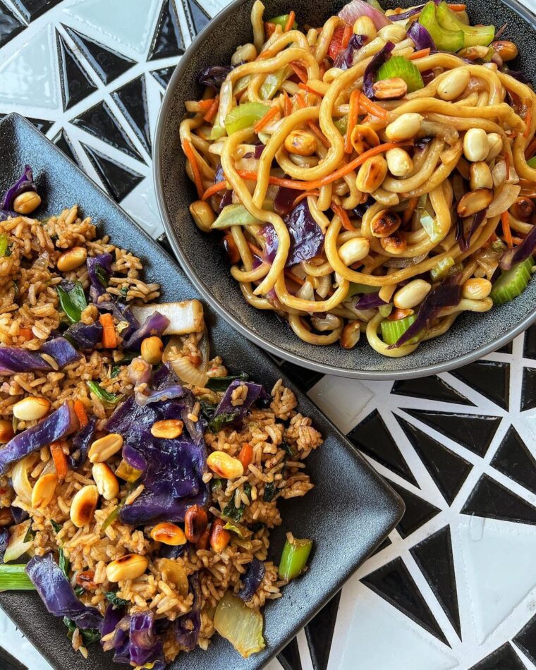 Vegetable Hokkien Noodle Stir Fry & Vegetable Fried Rice