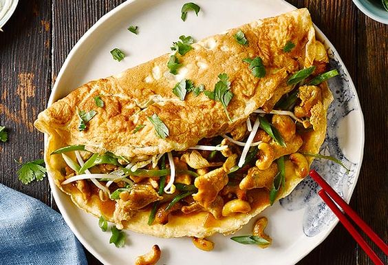Chinese traditional omelette - asian style omelette
