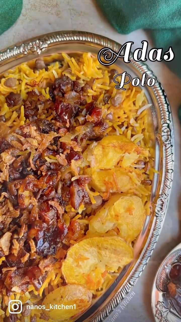 Adas Polo ~ Lentils And Rice Pilaf