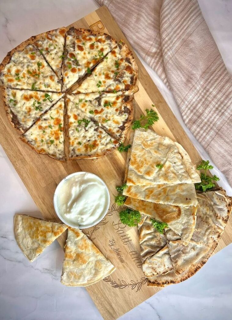 Lebanese Meat Stuffed Pitas
