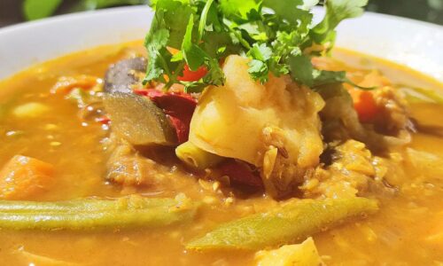 Masoor Dal & Vegetable Curry
