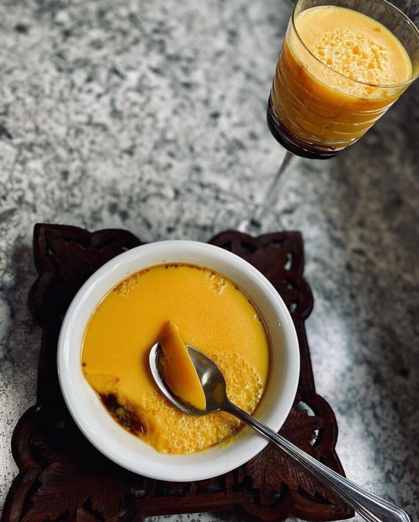 Microwave Caramel Pudding