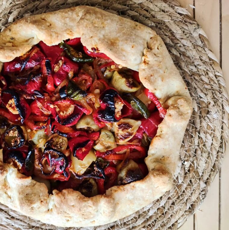 Mixed Peppers & Onion Galette