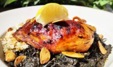 Mulukhiyah With Baked Chicken