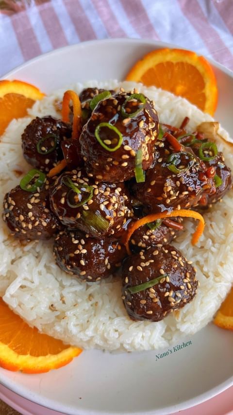 Orange Teriyaki Meatballs