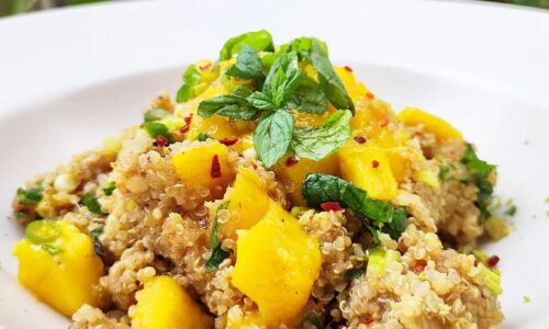Quinoa Salad With Mango & Mint