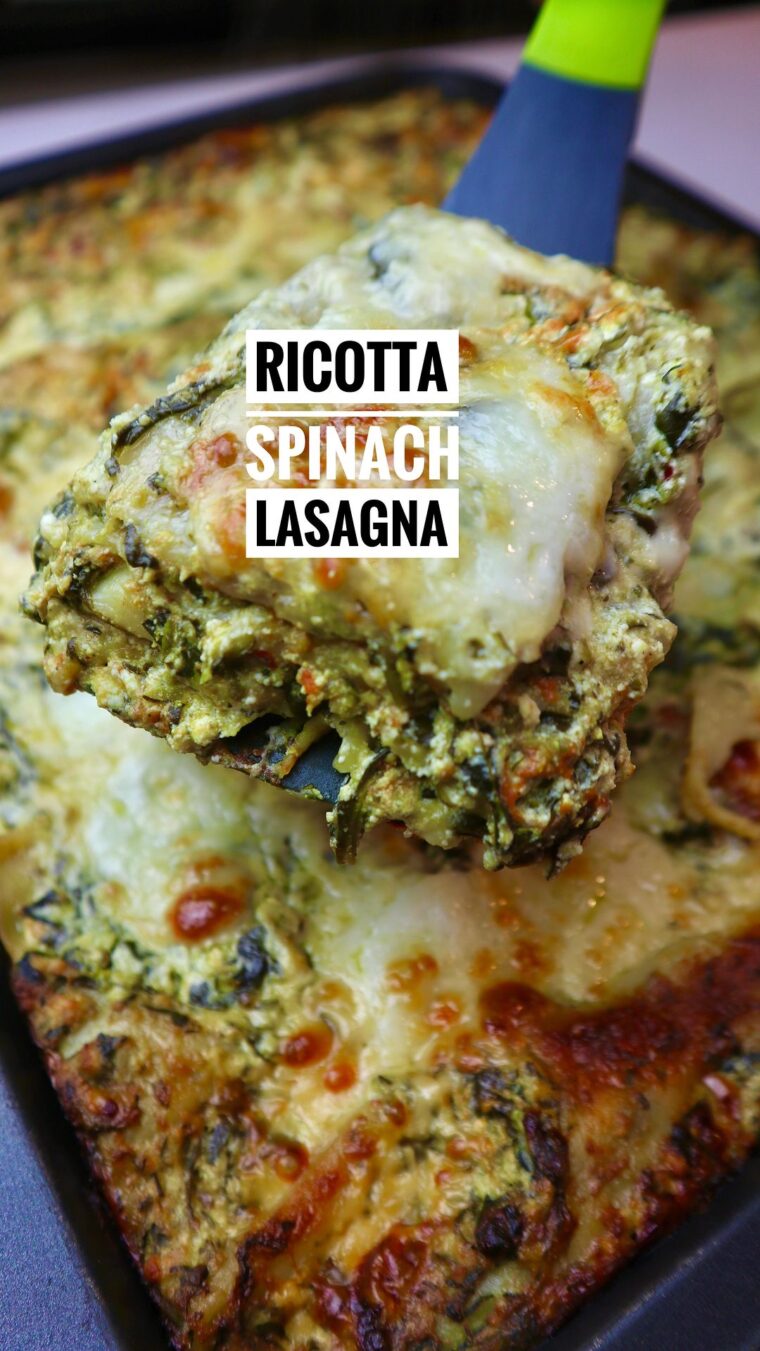 Ricotta Spinach Courgette Lasagna