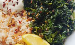 Spinach With Lebanese Rice
