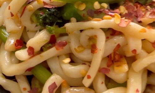Spicy Broccoli And Prawn Noodles