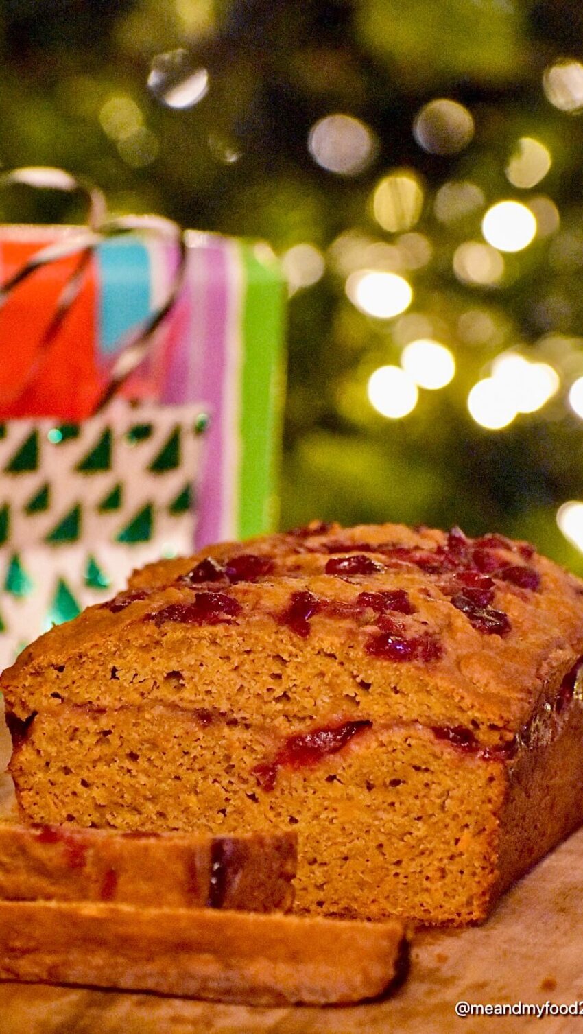 Sweet Potato Bread With Cranberry Sauce