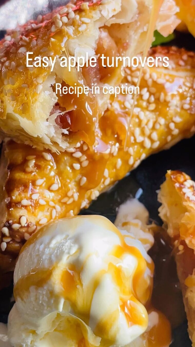 Caramelized Pink Apple Puff Pastry