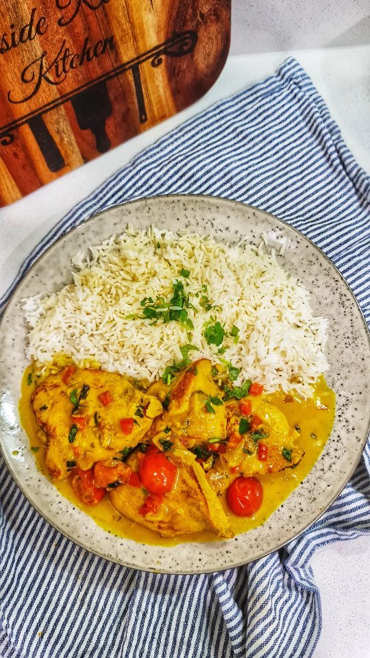 Chicken In Coconut Curry Lemon Sauce