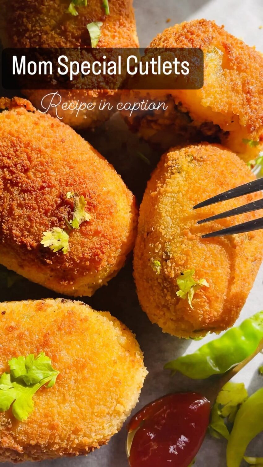 Crunchy Chicken Mince Stuffed Potato Cutlets