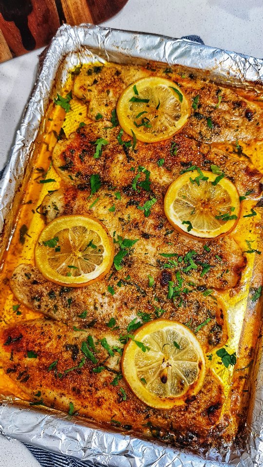 Garlic Butter Baked Fish