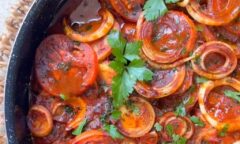 Kefta Bake With Potato Tomato &Amp; Onion