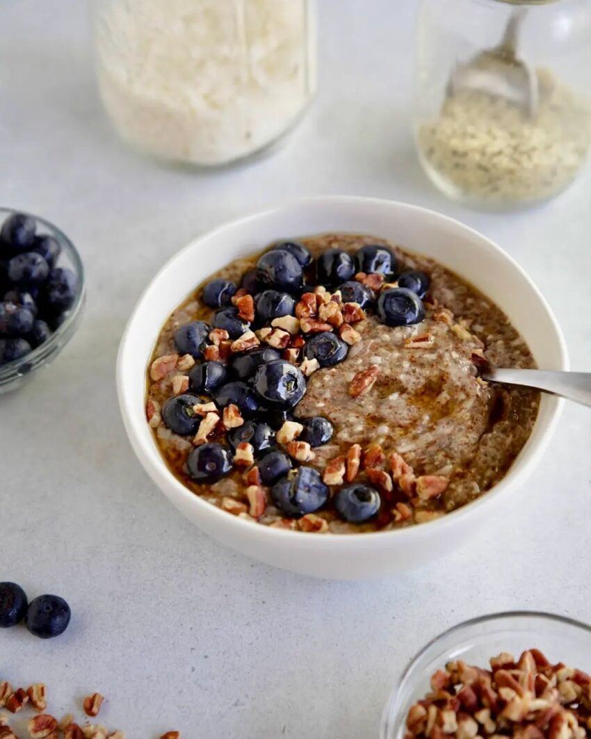 Keto Maple Pecan Breakfast Bowl