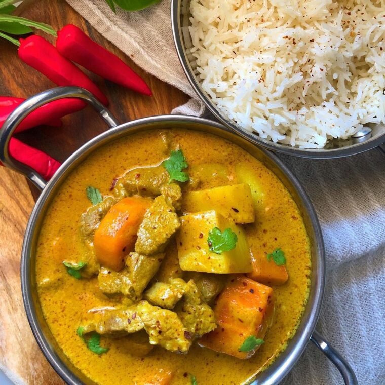 Lamb Yellow Curry With Carrots &Amp; Potatoes