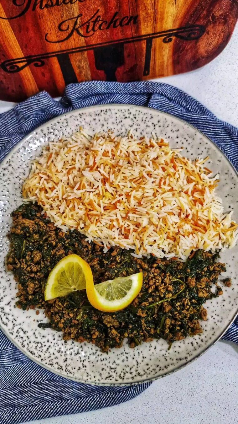 Lebanese Spinach And Rice