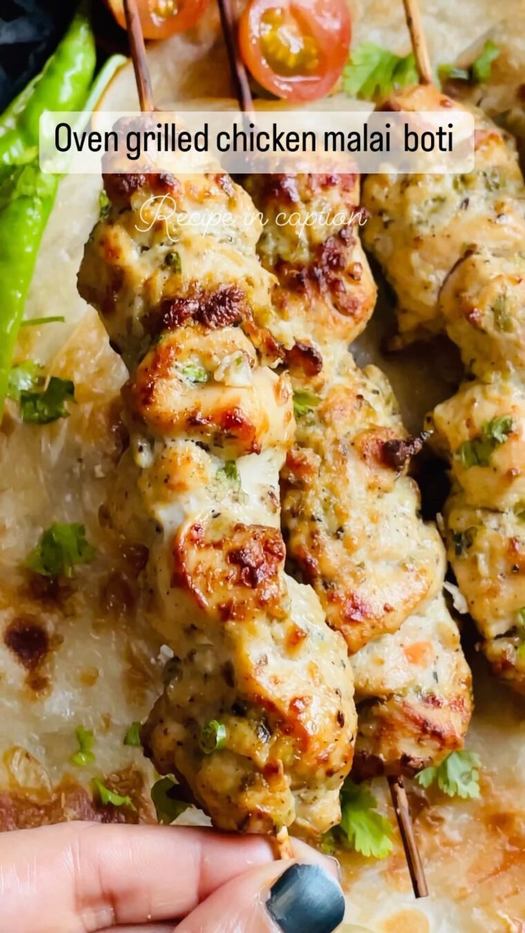 Malai Chicken Skewers