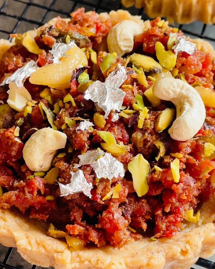 No Bake Gajar Halwa Tarts