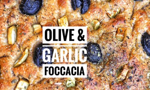 Olive &Amp; Garlic Foccacia