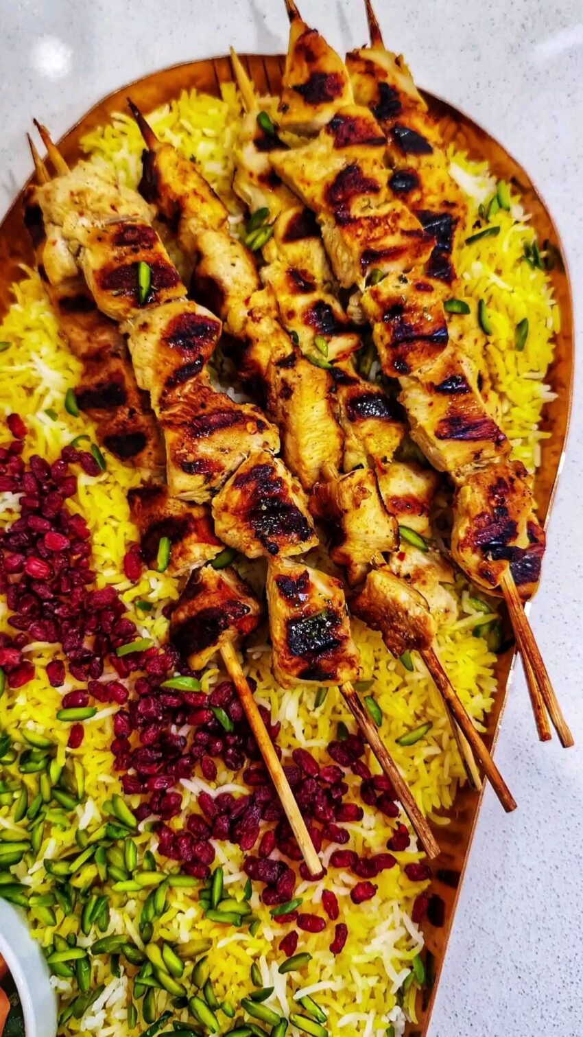 Persian Saffron Chicken Kabab