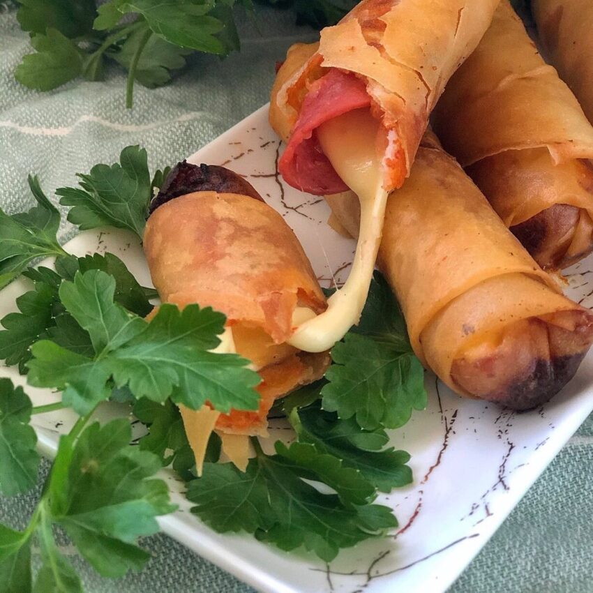 Pizza Spring Rolls