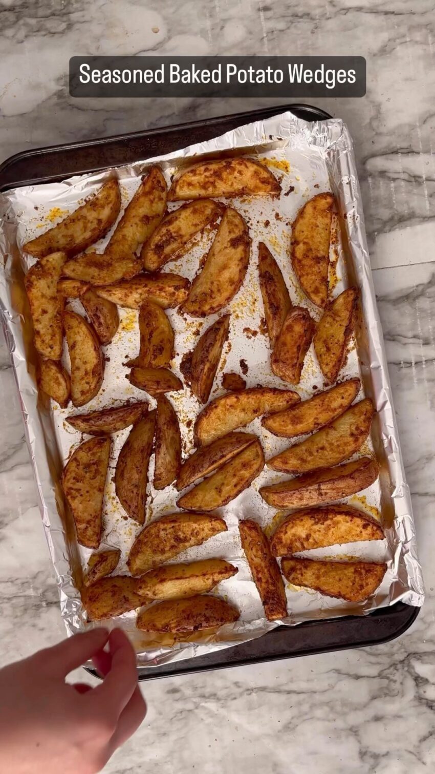 Seasoned Baked Potato Wedges