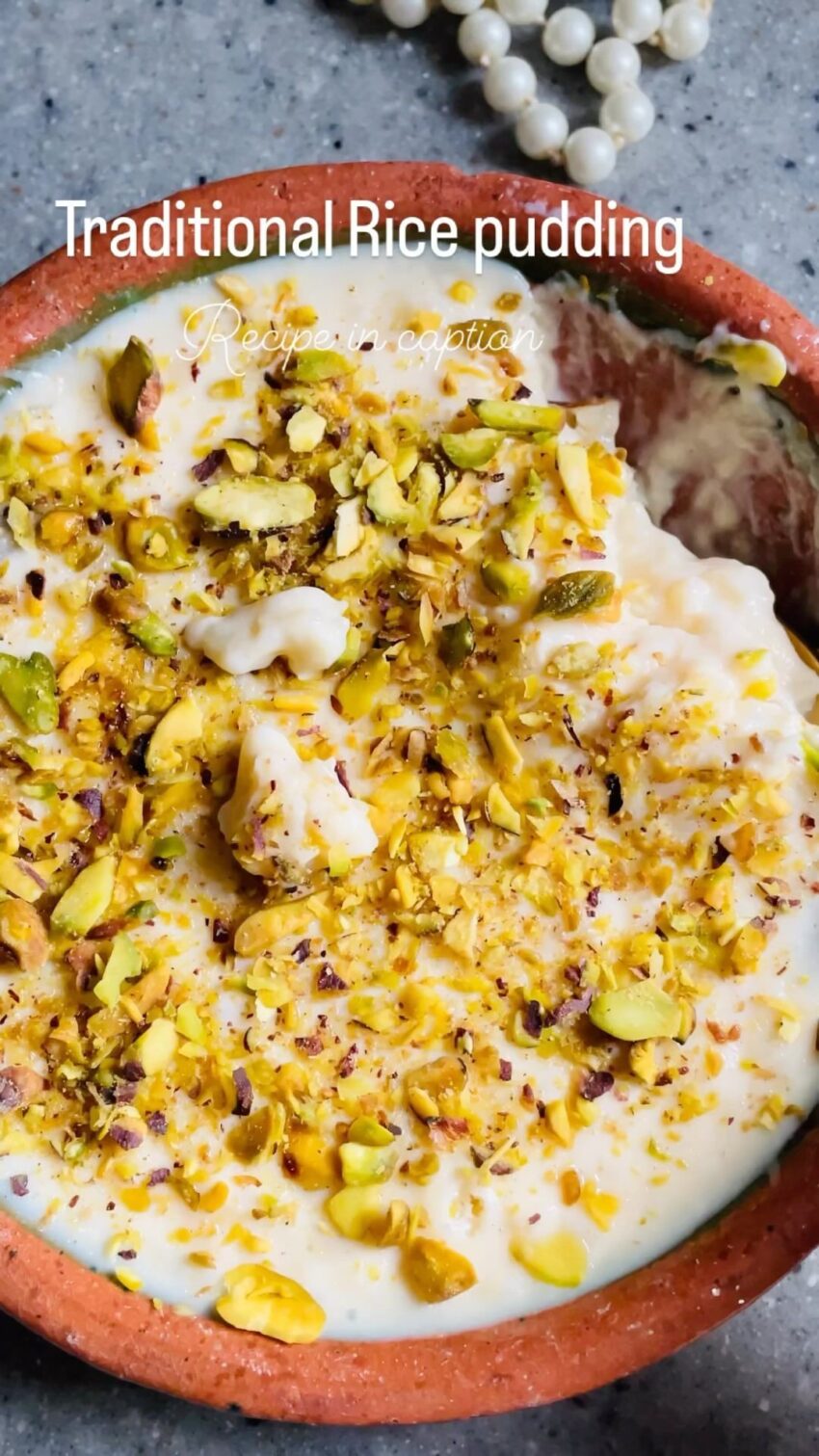 Traditional Pakistani Rice Pudding