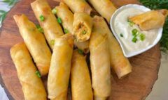 Buffalo Chicken Spring Rolls