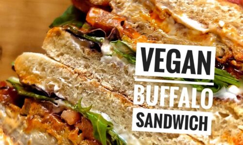 Buffalo Oyster Mushroom Sandwich