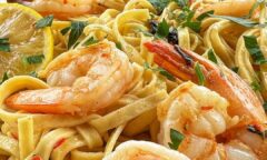 Garlic N Chilli Prawn Linguine