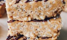 Peanut Butter Chocolate Rice Crispy Squares