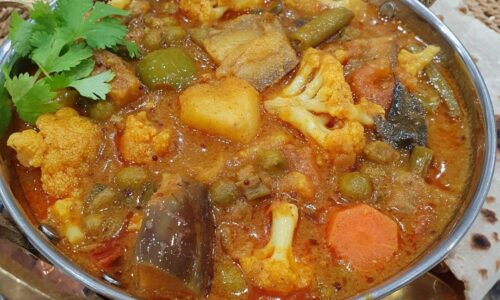 Restaurant Style Mixed Veg Curry