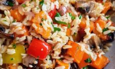 Roast Vegetable Brown Rice Salad